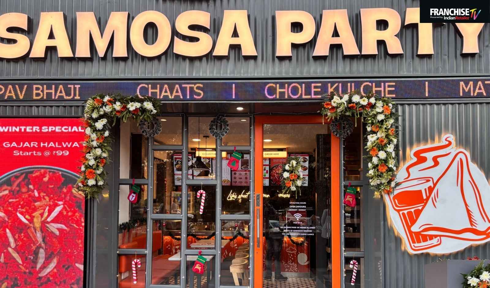 Franchise News: Samosa Party Unveils 24/7 Outlet in Gurugram, Expands 100-Plus Store Count
