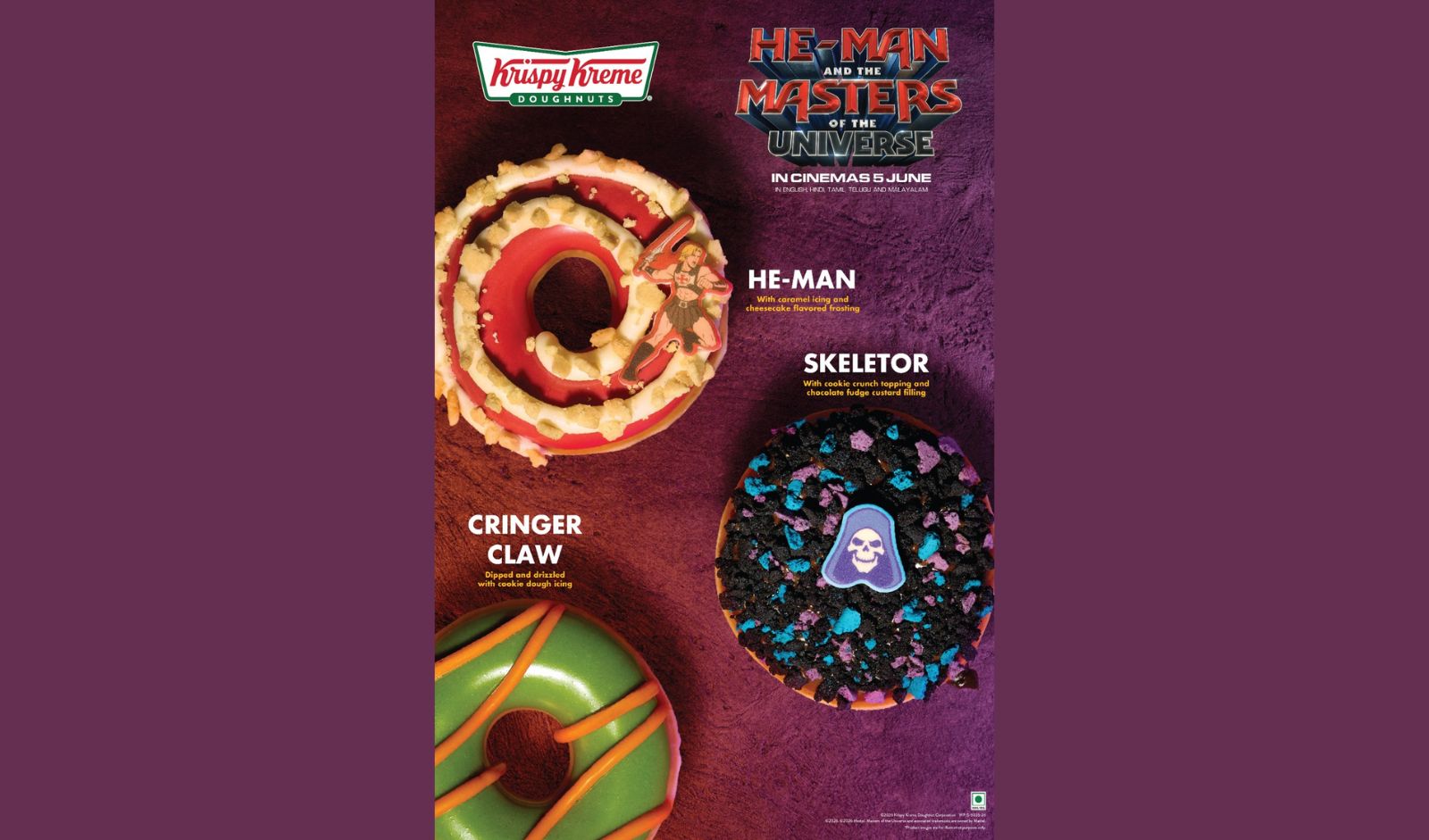 Krispy Kreme Launches Pop Culture-Inspired He-Man Doughnut Range