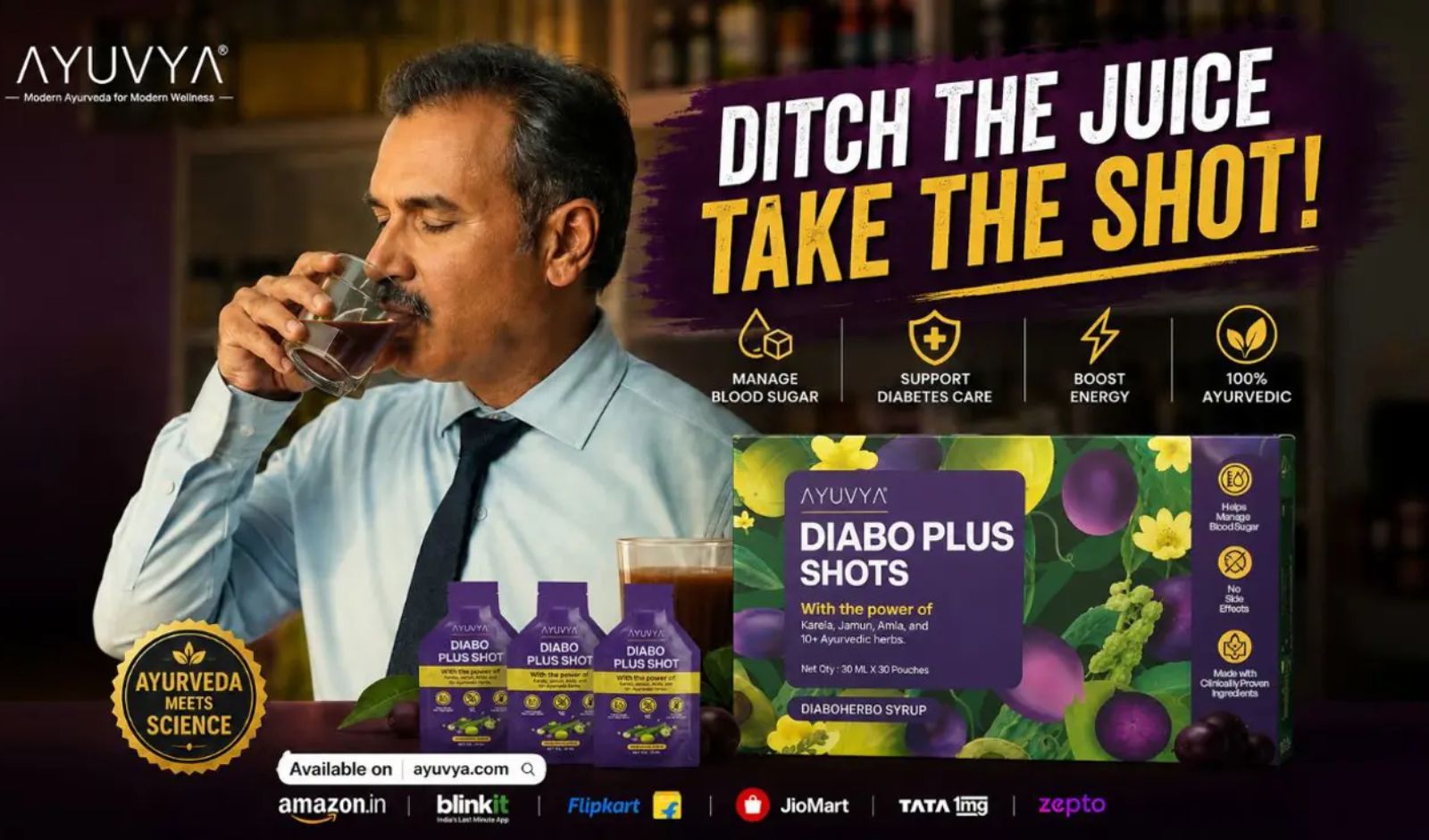 Ayuvya Launches Diabo Plus Shots with New Wellness Campaign