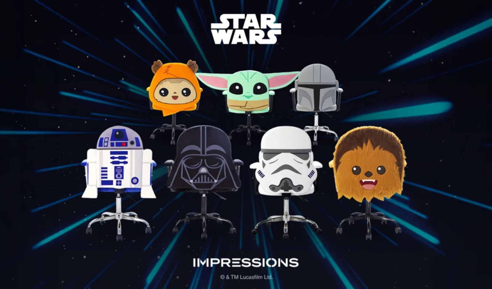 Impressions Vanity Launches Star Wars-Themed Swivel Chair Collection