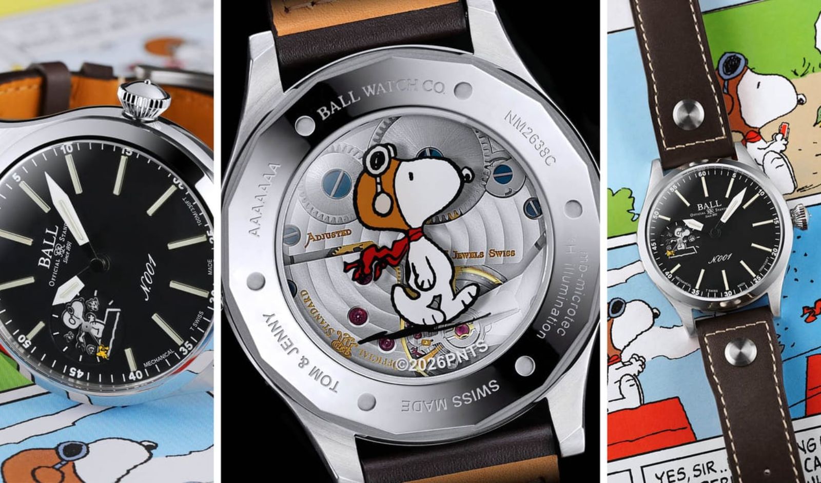 BALL Watch Company Launches Limited-Edition Snoopy Flying Ace Watch