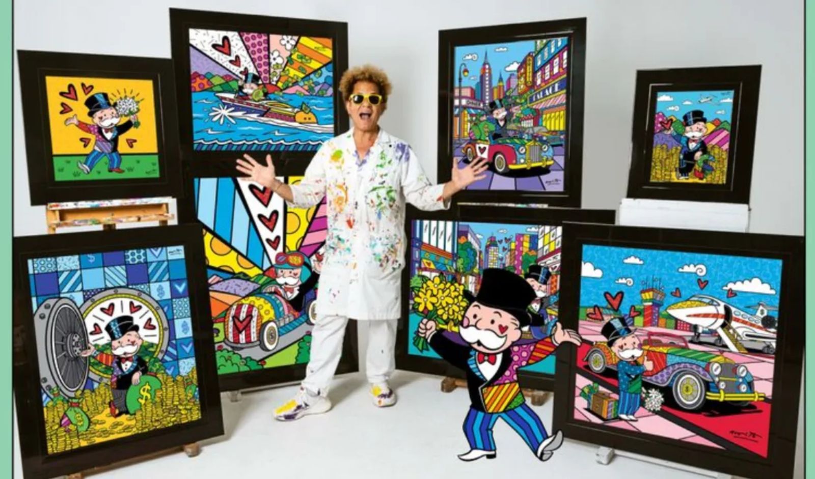 Romero Britto and Hasbro Launch Monopoly-Inspired Fine Art Collection