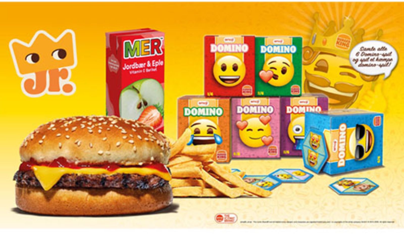 Burger King Launches Emoji-Themed Collectible Domino Sets for Junior Meals