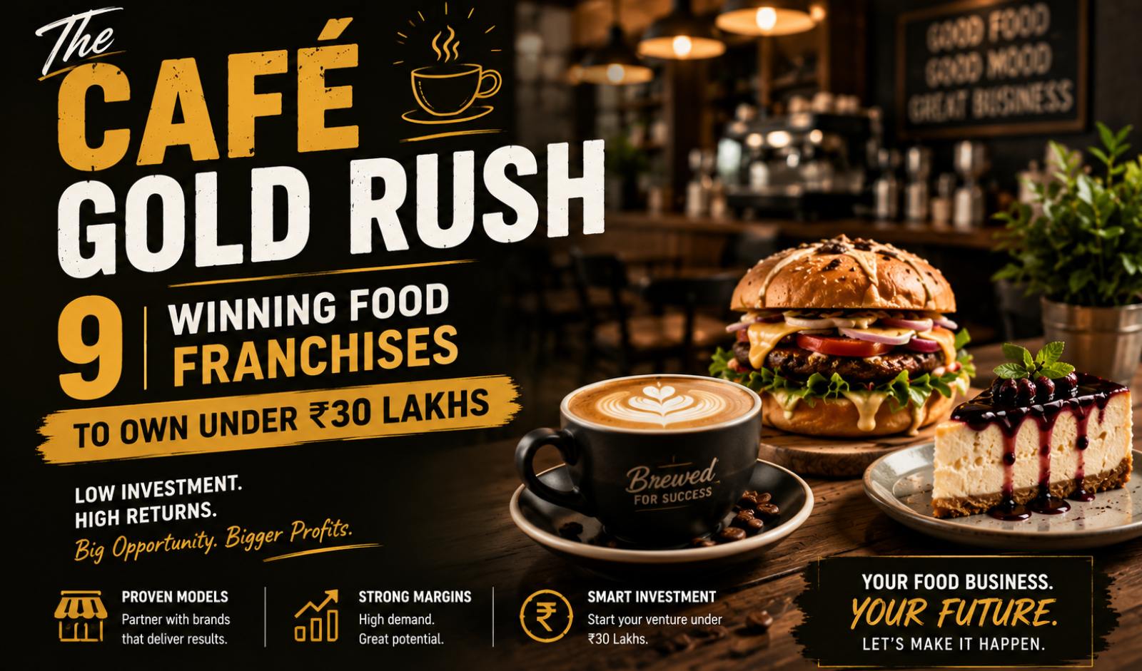 The Café Gold Rush: 9 Winning Food Franchises to Own Under ₹30 Lakhs
