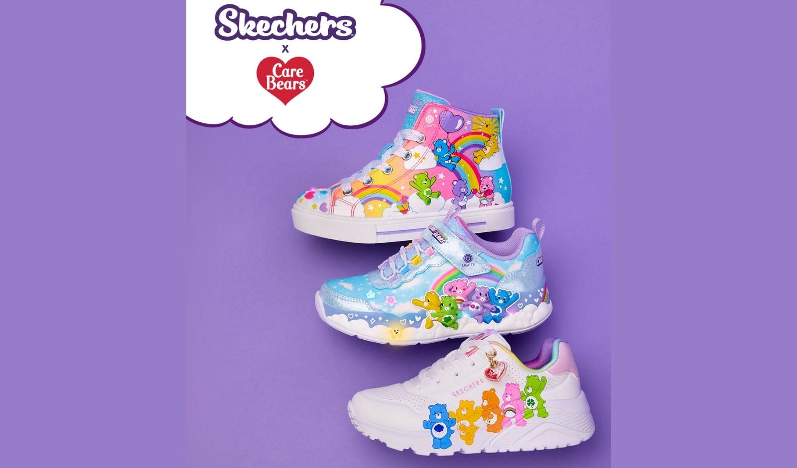 Skechers Launches Care Bears Collection for Women and Kids