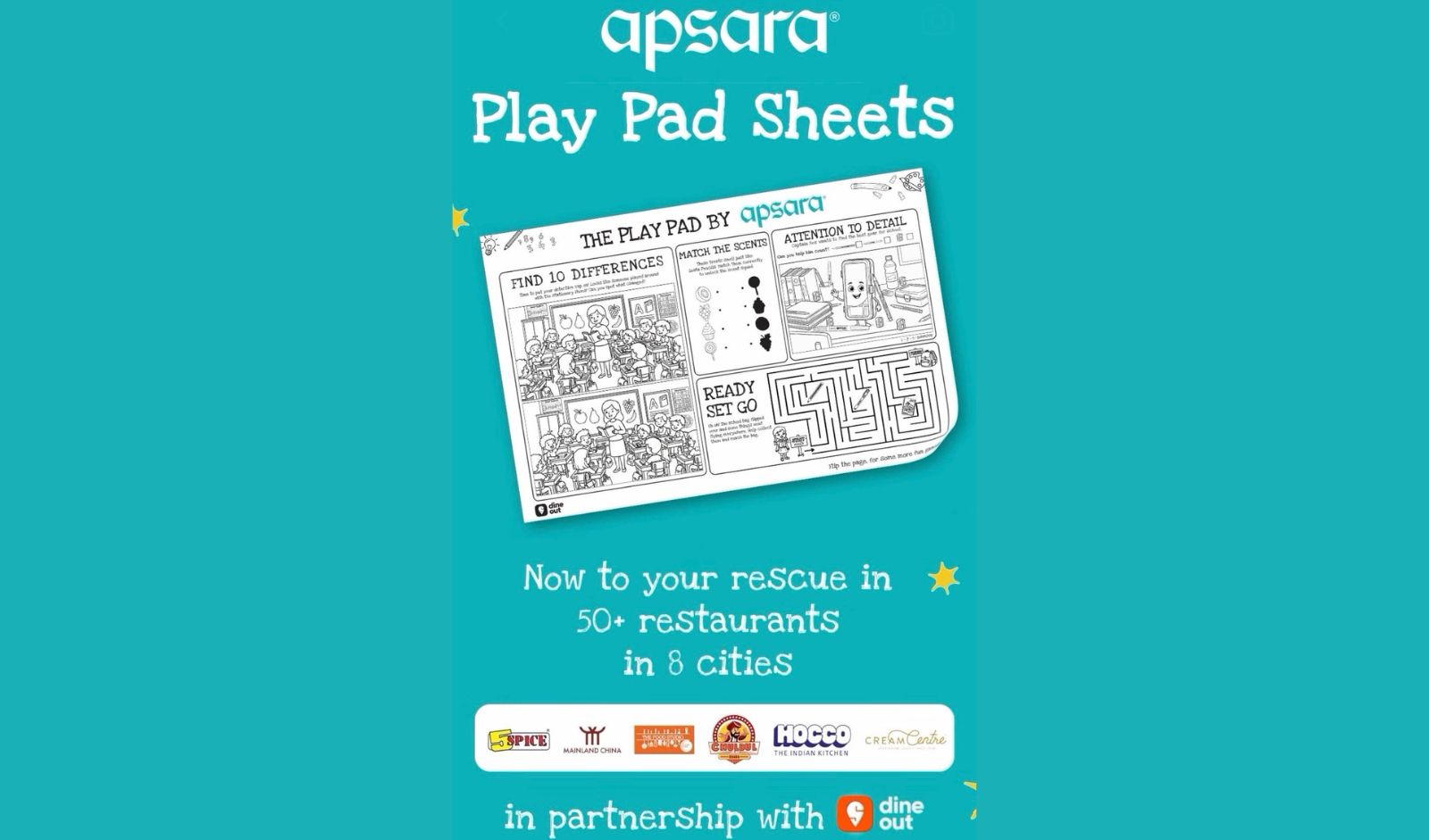 Swiggy Dineout and Apsara Introduce PlayPad to Enhance Family Dining Experience