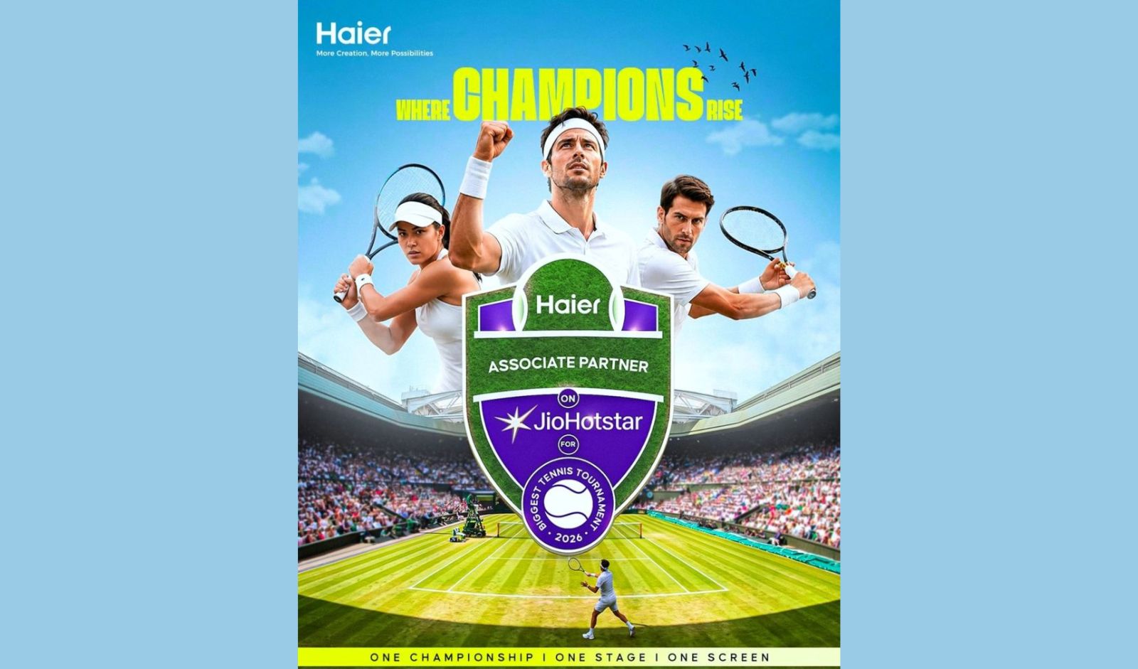 Haier India Extends JioHotstar Partnership for Wimbledon 2026