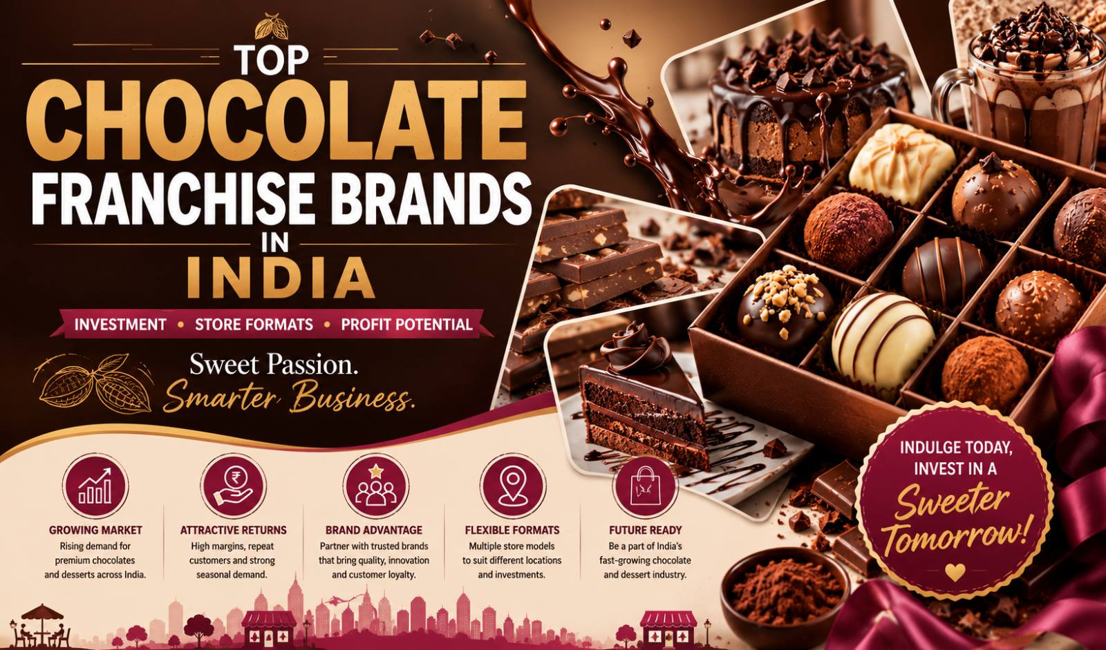 Top Chocolate Franchise Brands in India: Investment, Store Formats & Profit Potential