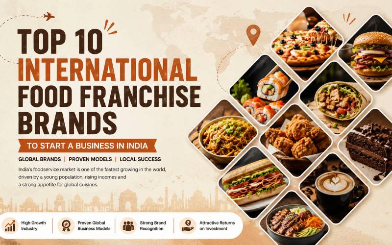 Top 10 International Food Franchise Brands to Start a Business in India