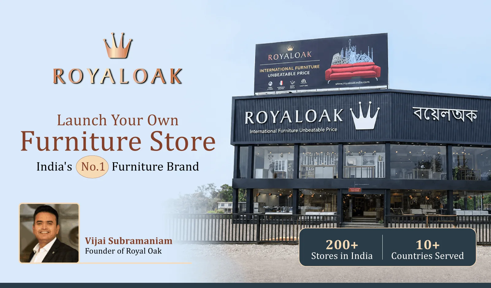 Royal Oak Furniture Franchise Offers Strong Growth to Indian Investors