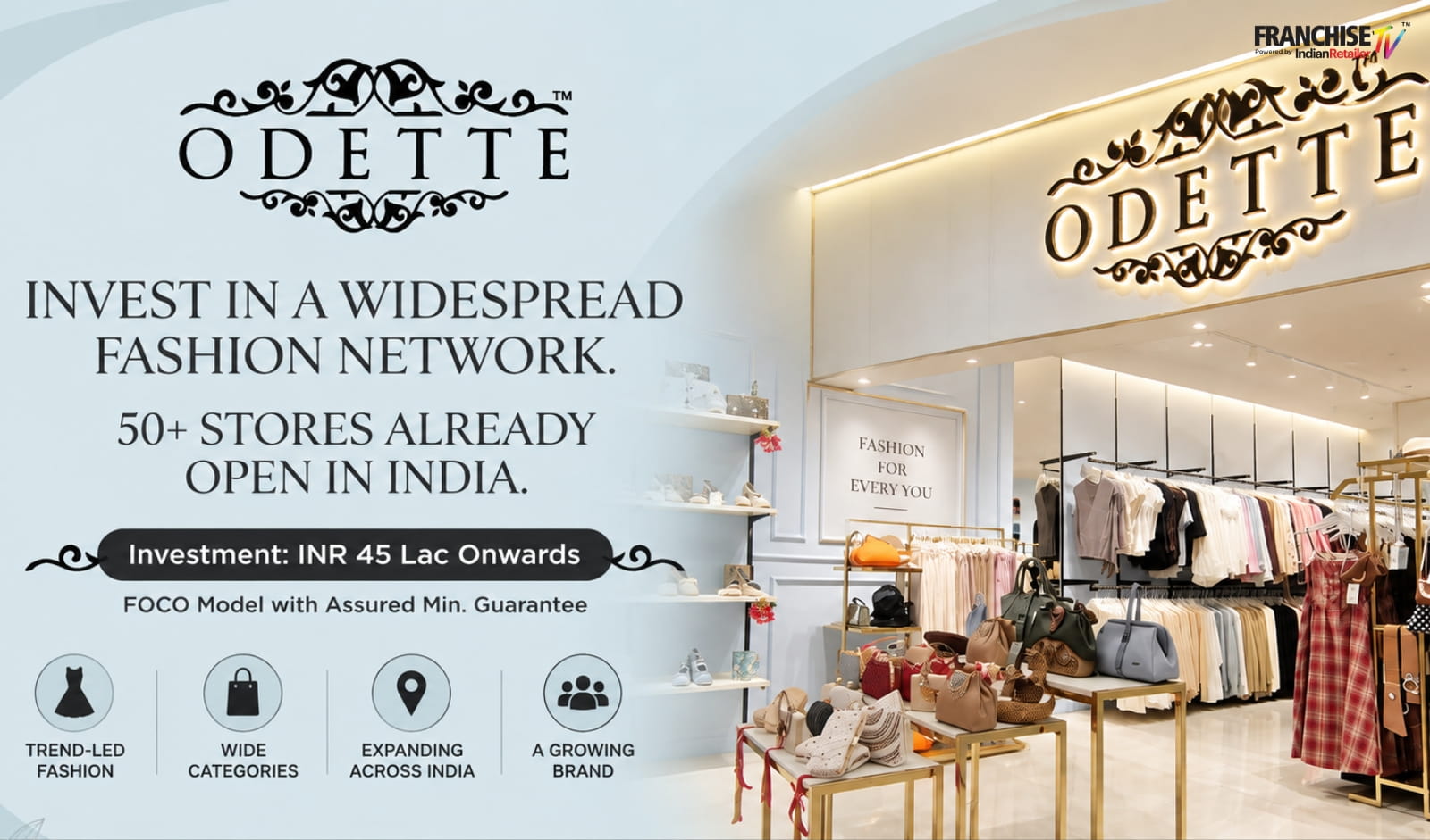 Odette Expands Its Premium Fashion Footprint With Franchise Opportunities Across India