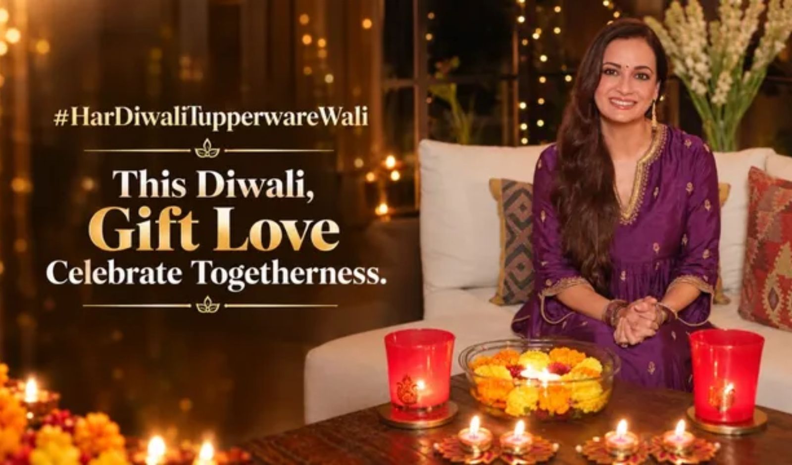 Tupperware Taps Dia Mirza for New Diwali Campaign