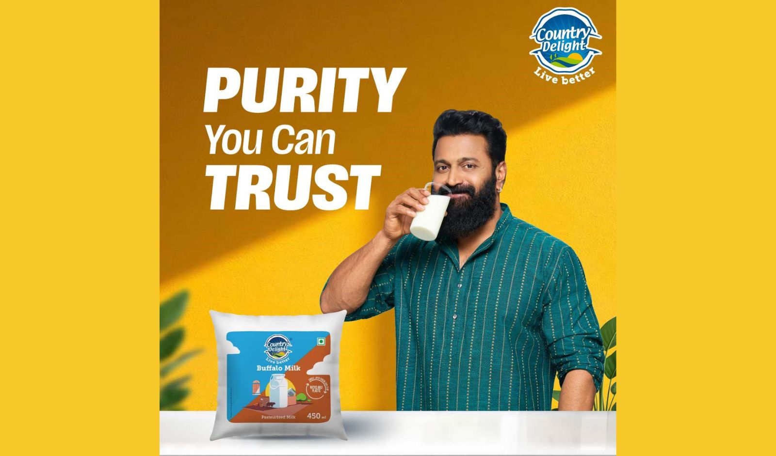 Country Delight Partners with Rishab Shetty to Promote Milk Range