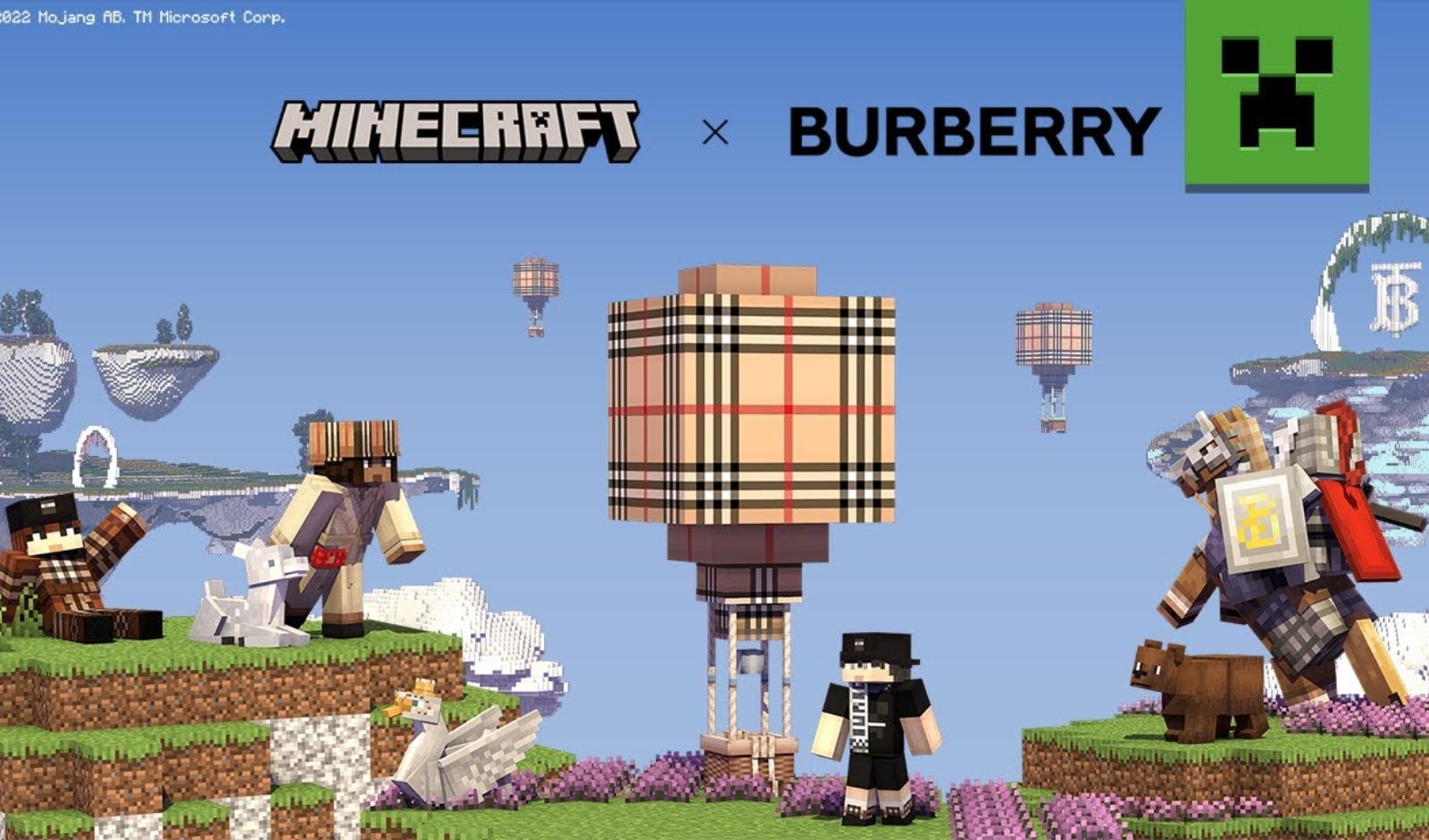 Minecraft X Burberry