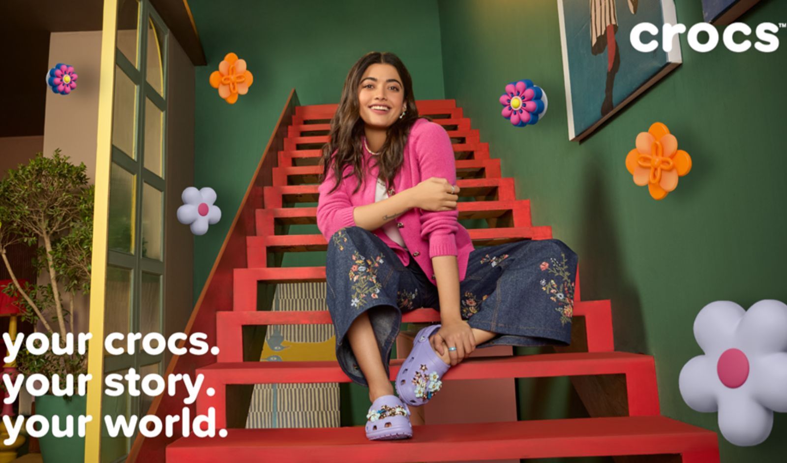 Crocs X Rashmika Mandanna