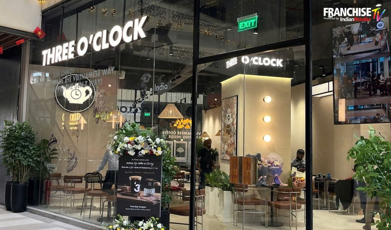 Three O'Clock Cafe Brand in India