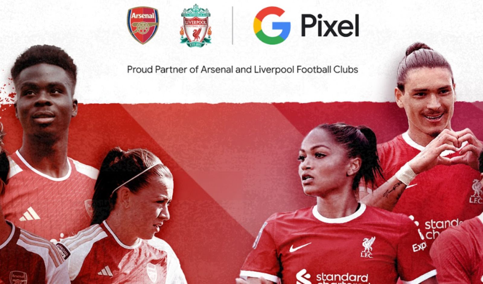 Google Pixel X Liverpool and Arsenal