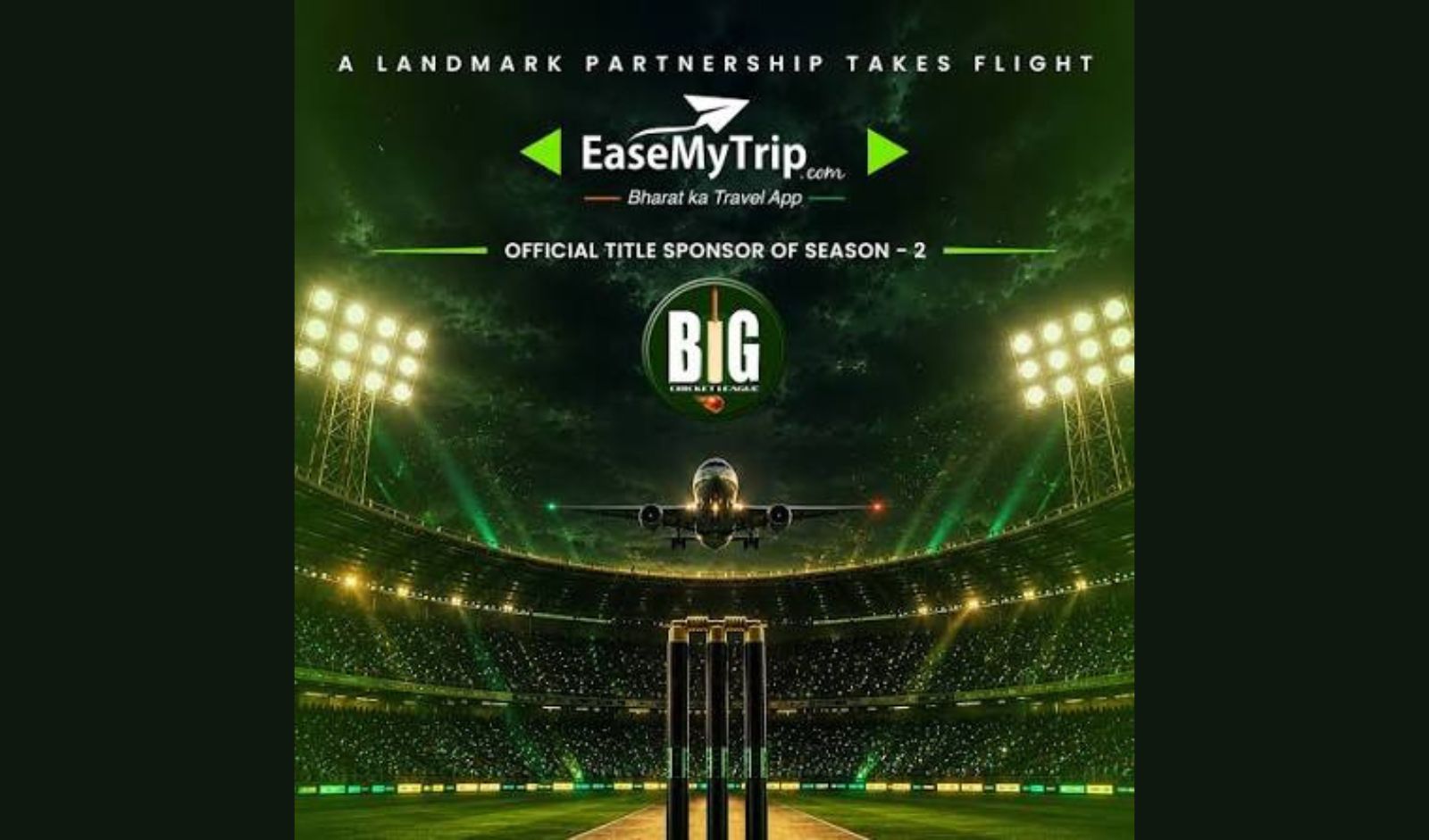 EaseMyTrip Returns as Title Sponsor for Big Cricket League Season 2